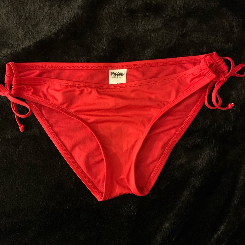 Red bikini bottom